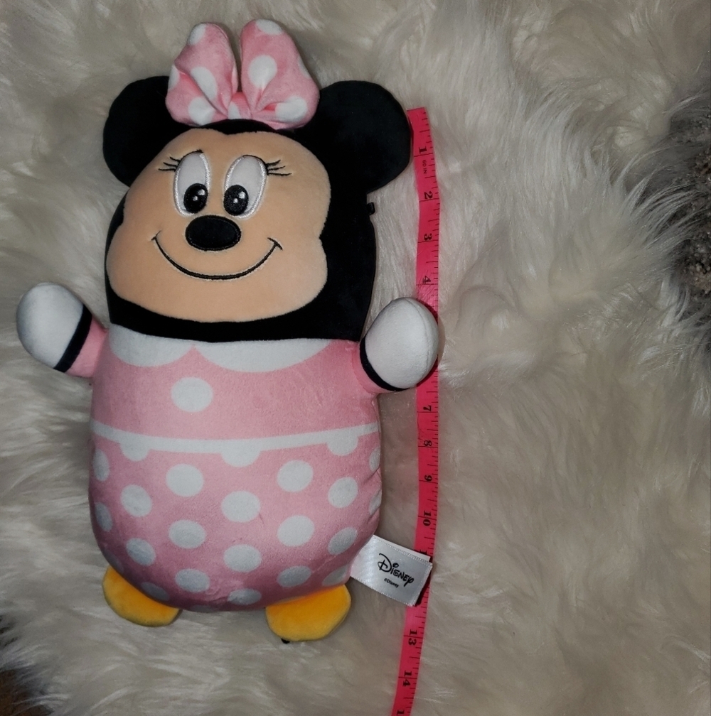Disney Minnie Mouse Stuffed Animal Pink and Black Plush - Picture 6 of 8